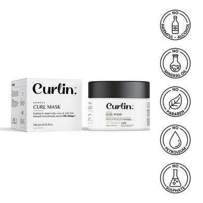 Curlin Unmess Curl Mask 200 gm - Hair Masks & Packs