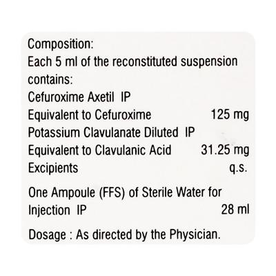 C FURO CV Dry Syrup 30ml - Bacterial Infections-Cep
