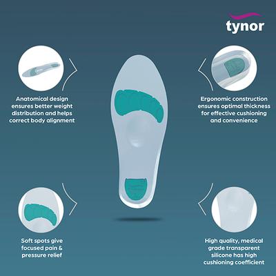 TYNOR INSOLE FULL SILICON (XL) (K 01) - Abdomen/Neck/Arm/Elbow Supports