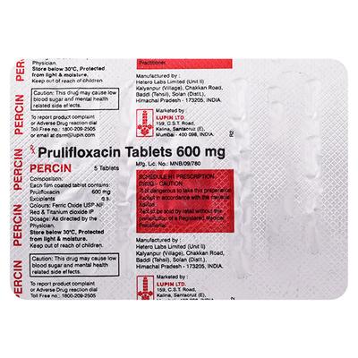 Percin Tablet 5'S - Bacterial Infections-Qui