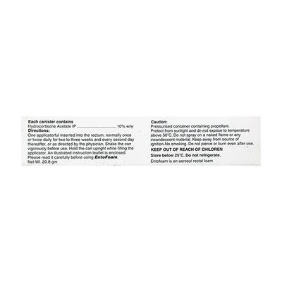 Entofoam 10% Foam 1'S - Ulcerative Colitis/Bowel Inflammatory Disease-GIT