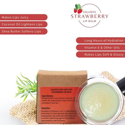 Callesta Aha Rich Strawberry Lip Balm 8 gm - Lip Balms
