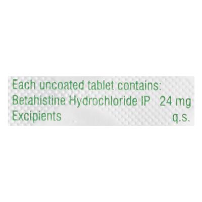 Betavert 24mg Tablet 10'S - Vertigo-Ant