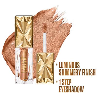 Lakme Be-jewel Satin Eye Tint One-Step Liquid Eyeshadow - 08 Goddess 4.5 ml - Eyeshadow, Bases & Primers
