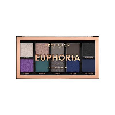 Profusion Cosmetics 10 Shade Eye Shadow Pallete Euphoria (12 gm) - Eye Shadow Palettes