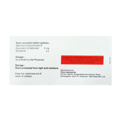 NEBIBETA 5 Tablet 15's - Hypertension-Bet