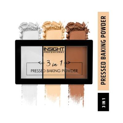 INSIGHT PROFESSIONAL 3 IN1 PRESSED BAKING POWDER 14 gm - Face Palettes