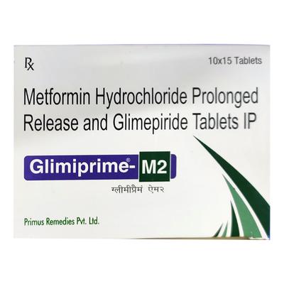 GLIMIPRIME M 2 Tablet 15's - Diabetes-Ant