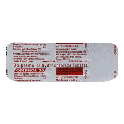 Opiprol 50mg Tablet 10'S - Depression-Ant