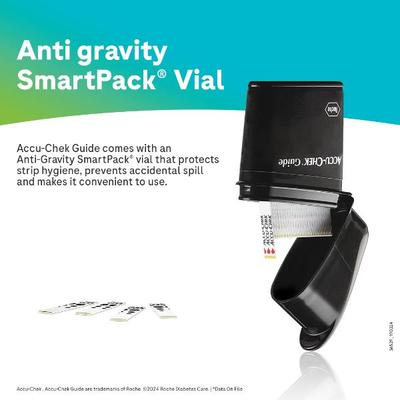 Accu-Chek Guide Glucometer Kit with Free 10 Strips - Blood Glucose Monitors/Test Strips