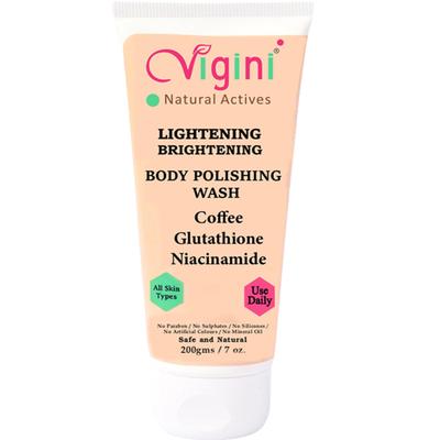 Vigini Lightening Exfoliating Tan Removal Body Polishing Wash 200 ml - Body Butter