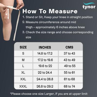 Tynor Knee Wrap Hinged (Neoprene) (XXL) (J 15) - Knee/Ankle/Leg/Foot Supports