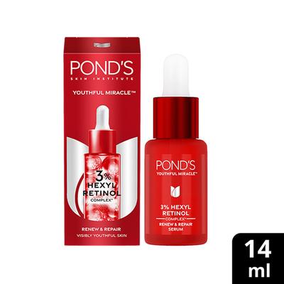 Pond's Youthful Miracle Hexyl Retinol Complex, Renew and Repair Serum 14 ml - Essences
