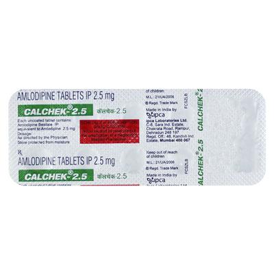 Calchek 2.5mg Tablet 10'S - Angina