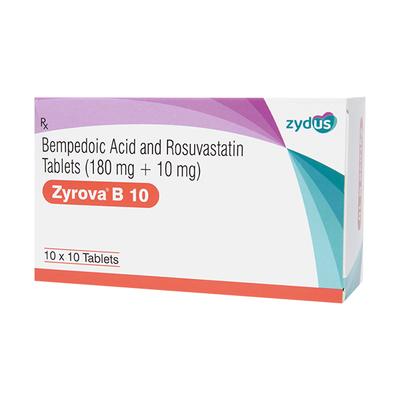 ZYROVA B 10 Tablet 10's - High Cholesterol-Dys