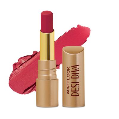 Matt Look Desi Diva HD Matte Lipstick With Hydrating Formula & Hyaluronic Acid, Irani Beauty-06 3.8 gm - Lipsticks