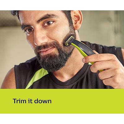 Philips Cordless OneBlade Hybrid Trimmer and Shaver with 3 Trimming Combs (QP2525/10) 1's - Trimmers