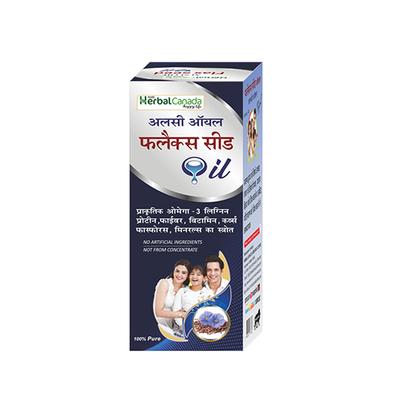 Herbal Canada Alsi Oil (Flax Seed Oil) (Pack of 2 x 50 ml) - Personal Care (Ayush)