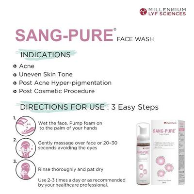Millennium Lyf Sciences Sang-Pure Face Wash 70 ml - Pure Herbs