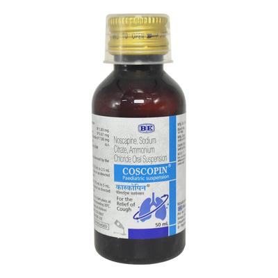 Coscopin Paediatric Suspension 50ml - Cough And Cold-Cou