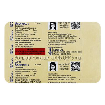 BISONEXT 5 Tablet 15's - Hypertension-Bet