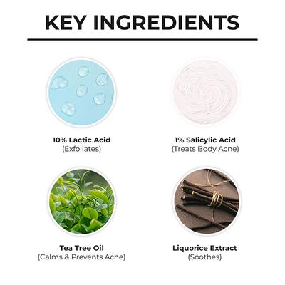 Dr. Sheth's Tea Tree and Lactic Acid, 1% Salicylic Acid and Liquorice Extract Body Lotion 200ml - Face Moisturizers
