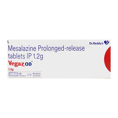 VEGAZ OD 1.2g Tablet 15's - Ulcerative Colitis/Bowel Inflammatory Disease-GIT