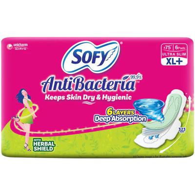 Sofy Antibacteria Ultra Slim Pads (XL+) 6's - Menstrual Cups