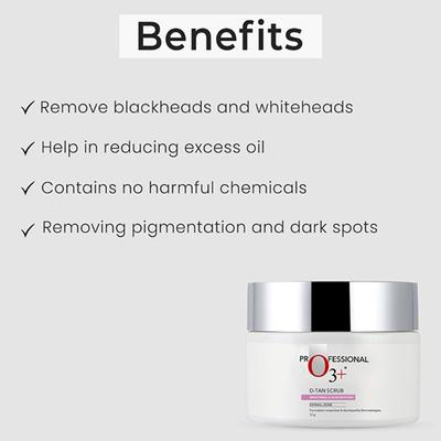 O3+ Dtan Scrub 50 gm - Scrubs & Exfoliants