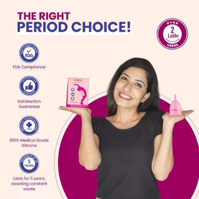 GynoCup Reusable Menstrual Cup - Small + Natural Menstrual Cup Wash Liquid 100 ml - Intimate Care
