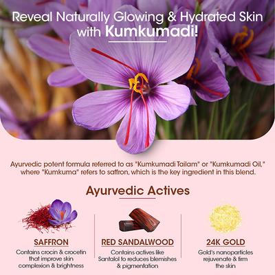 TAC Glow Boosting Face Serum Saffron & 24K Gold Reduces Dullness & Pigmentation All Skin Types 30 ml - Face Gels