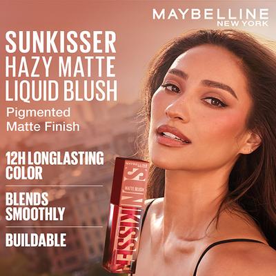 Maybelline New York Sunkisser Hazy Matte Blush, 12H longwear, Berry Brunch 48.2 gm - Blushes