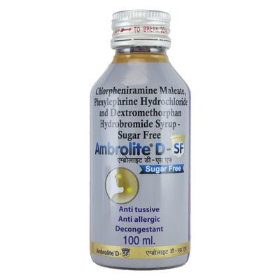 AMBROLITE D SF Syrup 100ml - Cough And Cold-Cou