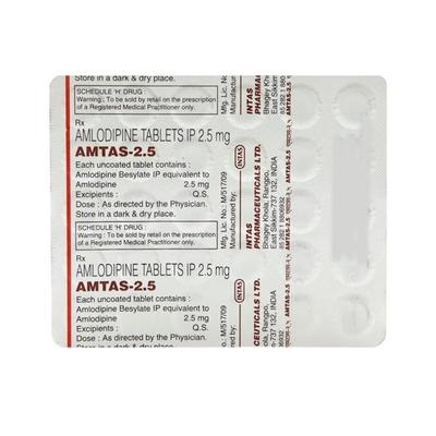 Amtas 2.5mg Tablet 30'S - Hypertension-Cal