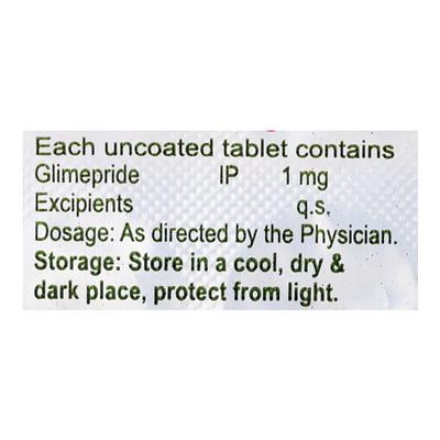 GLIMISTIN 1 Tablet 10's - Diabetes-Ant