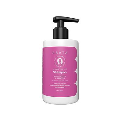 Arata Advanced Curl Care Hair Shampoo with Murumuru, Evening Primrose Oil, Hibiscus Extracts & Coconut Water 300ml - Shampoos