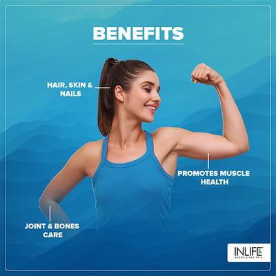 Inlife Hydrolyzed Fish Collagen Powder - Unflavoured 200 g - Hair & Skin