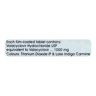 Valcivir 1gm Tablet 3'S - Viral infections-Ant