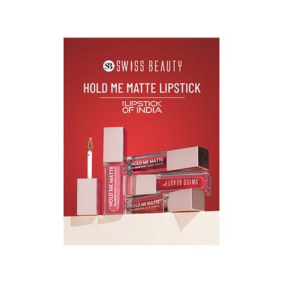 Swiss Beauty Hold Me Matte Liquid Lipstick (Daring Salmon) 4.5 ml - Liquid Lipsticks