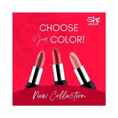 SHE MAKE UP CREAMY FINISH LIPSTICK 09 4.5 gm - Lipsticks