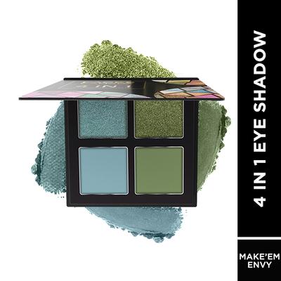 Faces Canada 4 In 1 Quad Eyeshadow Palette - Make'em Envy 05 4.8 gm - Eye Shadow Palettes