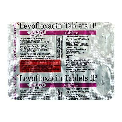 Alevo 750mg Tablet 10'S - Bacterial Infections-Qui