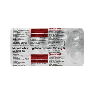 NINDANIB 150 Capsule 10's - Idiopathic Pulmonary Fibrosis