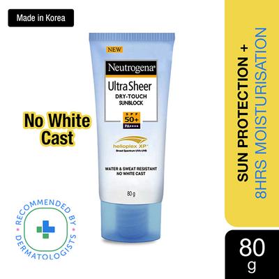 Neutrogena Ultra Sheer Dry-Touch Sunblock SPF 50+ PA+++ Helioplex XP 80 gm (se) - Body Sunscreen