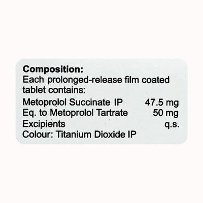 METAPOL XL 50mg Tablet 10's - Hypertension-Bet