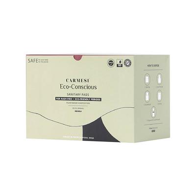 Carmesi Eco-Conscious Sanitary Pads (XXl) Rash-Free Eco-Friendly Periods - with Disposal Bags 30's - Maternity Pads