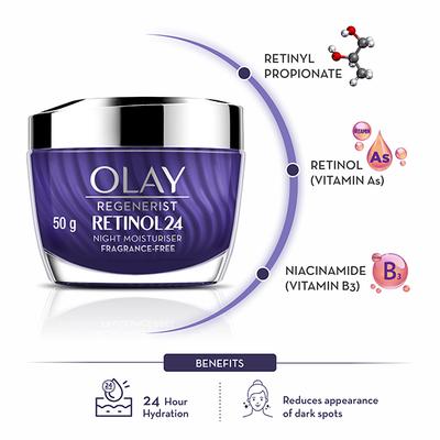 Olay Night Cream- Regenerist Retinol 24 Moisturiser 50 gm - Night Cream