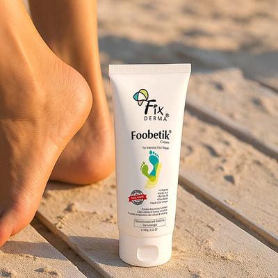 Fixderma Foobetik Foot Cream for Diabetic, Dry & Crack Heel, Moisturizes & Repair Feet (100 g) - Face Creams
