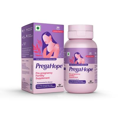 PregaHope Pre-pregnancy Fertility Supplement Tablet - Lemon Flavour 30's - Nutritional Supplements