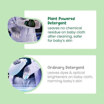 Mother Sparsh Baby Laundry Liquid Detergent Enzymes & Eucalyptus Oil, Refill Pack 500 ml - Baby Detergents